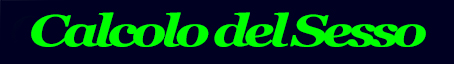 Calcolo del Sesso
